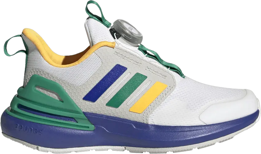  Adidas RapidaSport Bounce BOA J &#039;White Blue Green&#039;