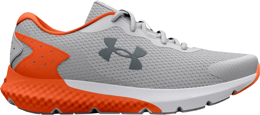  Under Armour Charged Rogue 3 GS &#039;Grey Orange Blast&#039;