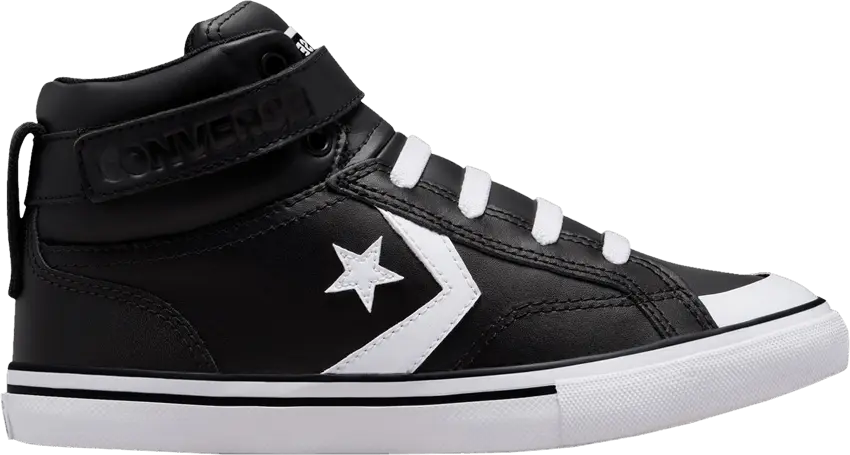 Converse Pro Blaze Strap Leather High GS &#039;Black White&#039;