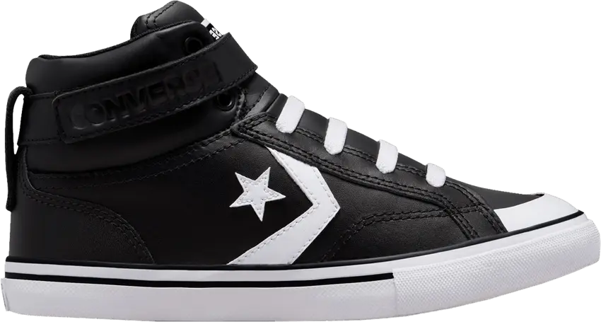  Converse Pro Blaze Strap Leather High GS &#039;Black White&#039;