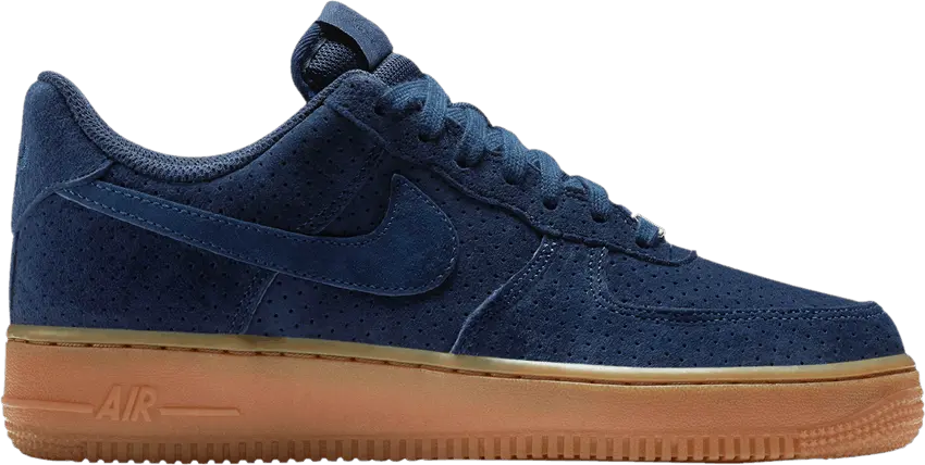  Nike Wmns Air Force 1 Low &#039;07 Suede &#039;Midnight Navy&#039;