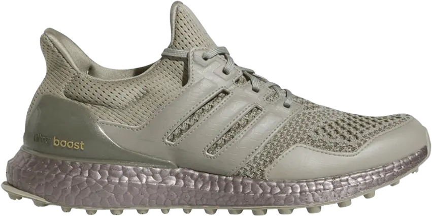  Adidas adidas Ultra Boost Spikeless Golf Silver Pebble Olive Strata