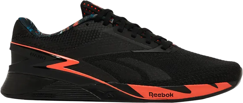  Reebok Nano X3 &#039;Black Orange Flare&#039;