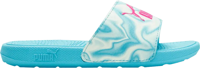  Puma Cool Cat 2.0 Slide Toddler &#039;Hero Blue Marble&#039;