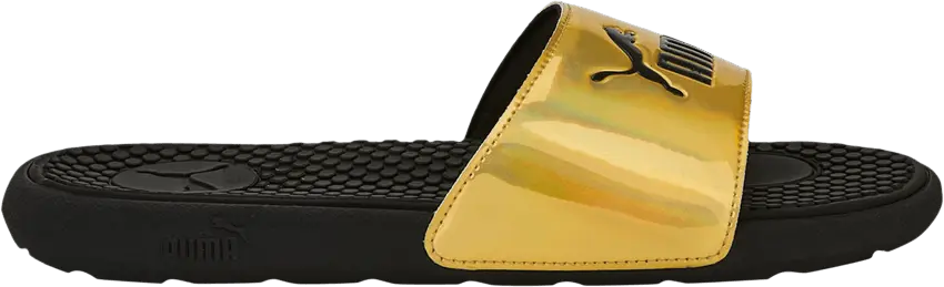  Puma Wmns Cool Cat Distressed Slide &#039;Team Gold&#039;