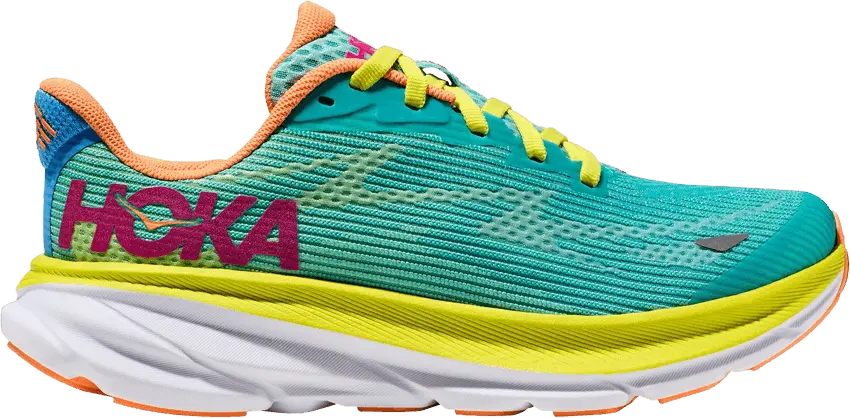  Hoka One One Clifton 9 Kids &#039;Ceramic Evening Primrose&#039;