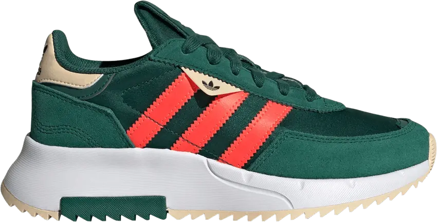  Adidas Retropy F2 Big Kid &#039;Collegiate Green Solar Red&#039;