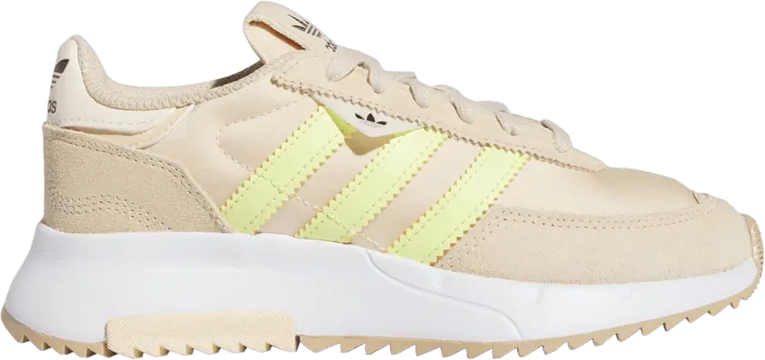  Adidas Retropy F2 Big Kid &#039;Sand Strata Pulse Yellow&#039;