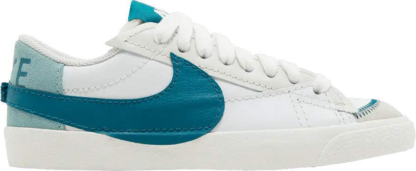  Nike Wmns Blazer Low &#039;77 Jumbo &#039;Summit White Geode Teal&#039;