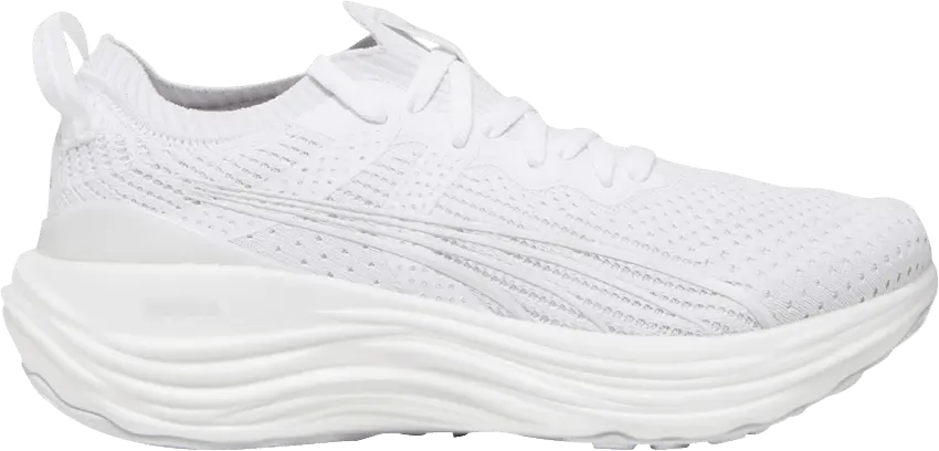  Puma Wmns ForeverRun Nitro Knit &#039;White Feather Grey&#039;