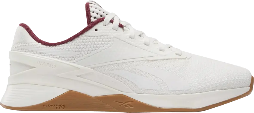  Reebok Nano X3 &#039;White Classic Maroon&#039;