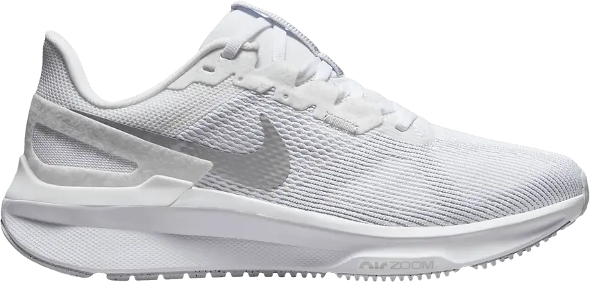  Nike Wmns Air Zoom Structure 25 Wide &#039;White Metallic Silver&#039;