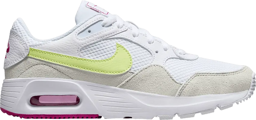  Nike Wmns Air Max SC &#039;White Lemon Fireberry&#039;