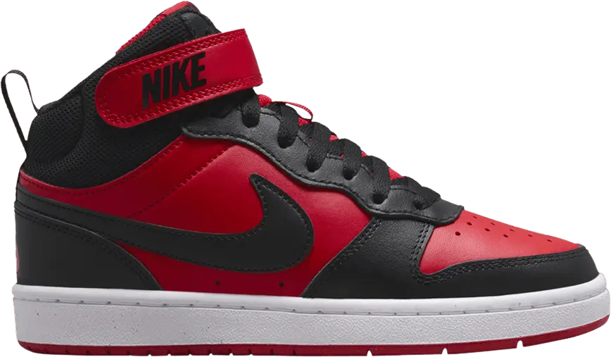  Nike Court Borough Mid 2 GS &#039;Black University Red&#039;