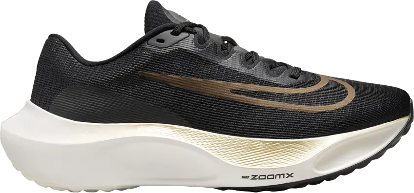 Nike Zoom Fly 5 &#039;Black Metallic Gold Grain&#039;