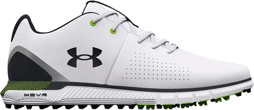 Under Armour HOVR Fade 2 Spikeless Golf &#039;White Black Lime&#039;