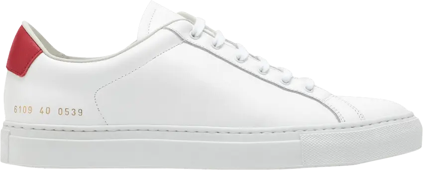  Common Projects Wmns Retro Low &#039;White Red&#039;