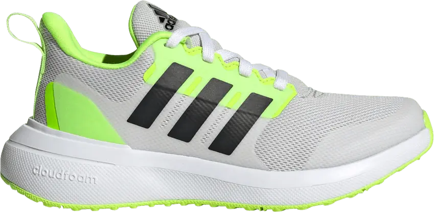  Adidas FortaRun 2.0 Cloudfoam Little Kid &#039;Grey Lucid Lemon&#039;