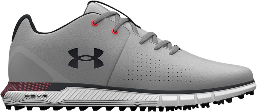 Under Armour HOVR Fade 2 Spikeless Golf &#039;Mod Grey Red&#039;