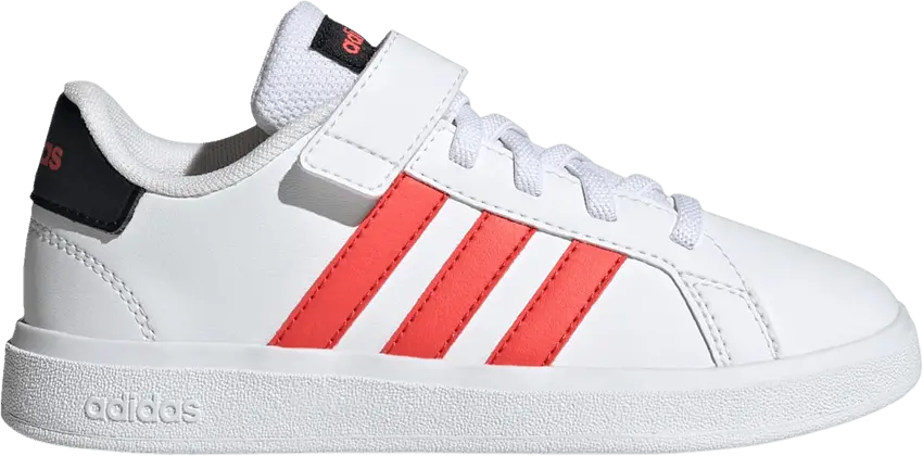  Adidas Grand Court J &#039;White Bright Red&#039;