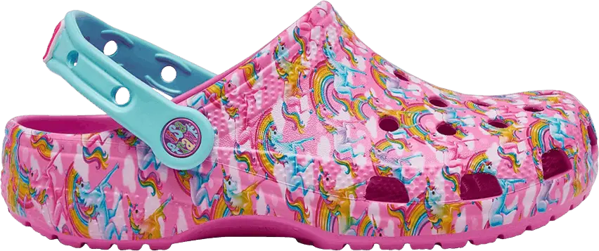  Crocs Lisa Frank x Classic Clog Kids &#039;Unicorn&#039;