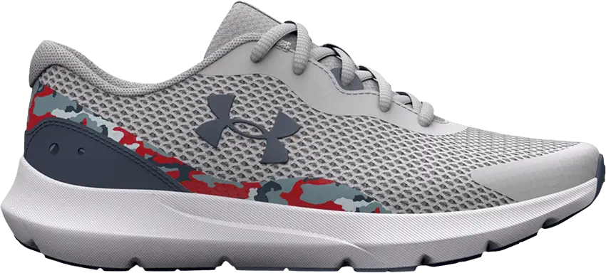  Under Armour Surge 3 Printed GS &#039;Halo Grey Camo&#039;