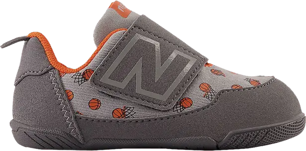 New Balance New-B Hook &amp; Loop Toddler X-Wide &#039;Basketball Print&#039;