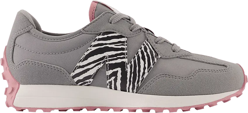  New Balance 327 Little Kid &#039;Zebra - Shadow Grey&#039;