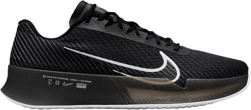  NikeCourt Air Zoom Vapor 11 HC &#039;Black White&#039;