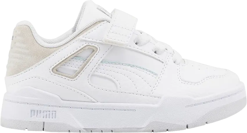  Puma Slipstream Little Kid &#039;White Feather Grey&#039;