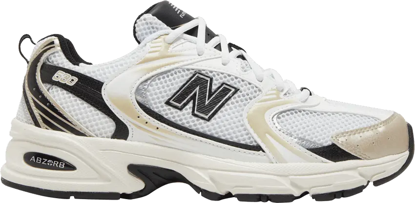  New Balance 530 White Light Gold Metallic