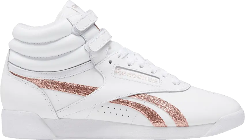  Reebok Wmns Freestyle High &#039;White Rose Gold&#039;