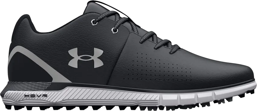  Under Armour HOVR Fade 2 Spikeless Golf 2E Wide &#039;Black Metallic Silver&#039;