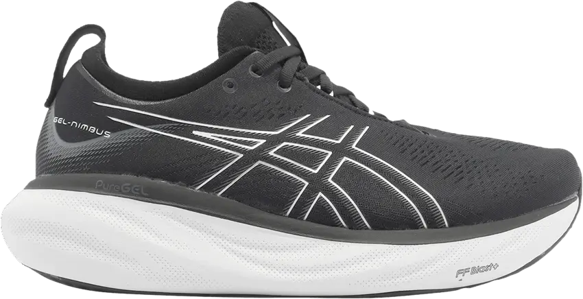  Asics Gel Nimbus 25 4E Wide &#039;Black Pure Silver&#039;