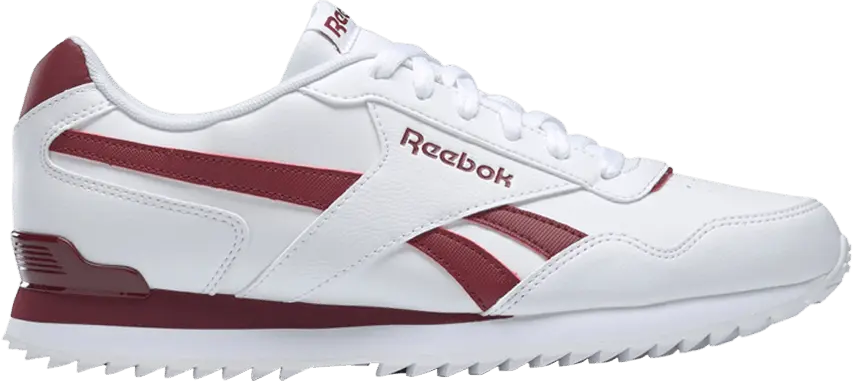  Reebok Royal Glide &#039;White Collegiate Burgundy&#039;