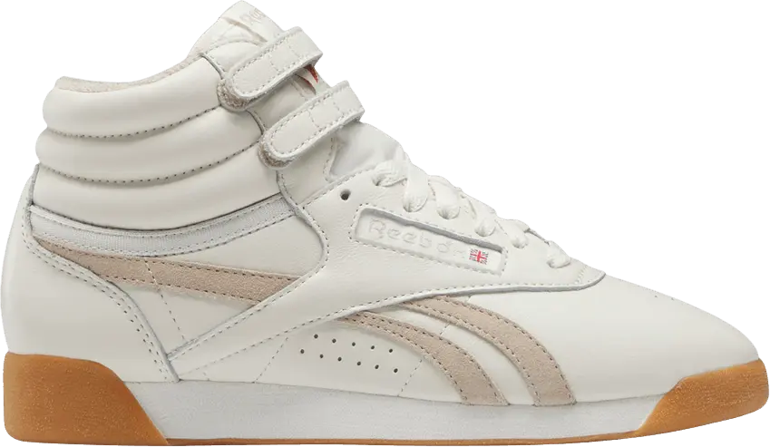  Reebok Wmns Freestyle High &#039;Chalk Beige Gum&#039;