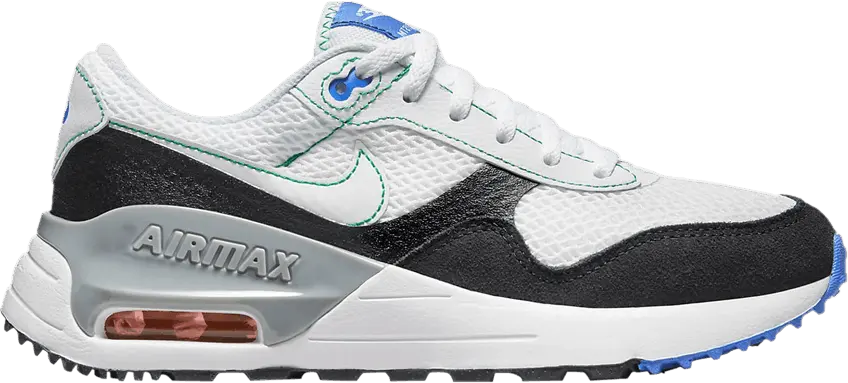  Nike Air Max SYSTM GS &#039;White Black Green&#039;