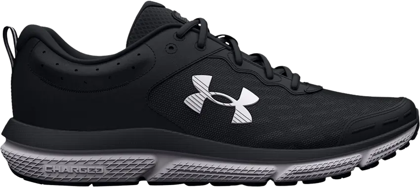  Under Armour Wmns Charged Assert 10 Wide &#039;Black White&#039;