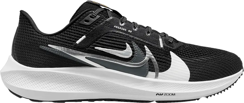  Nike Wmns Air Zoom Pegasus 40 Premium &#039;Quadruple Swoosh - Black White&#039;