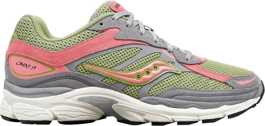 Saucony ProGrid Omni 9 Premium &#039;Grey Green Pink&#039;