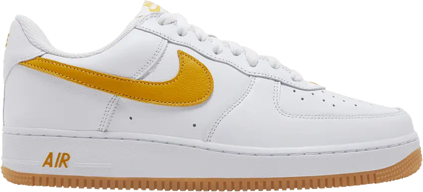  Nike Air Force 1 Low Retro QS Color Of The Month White University Gold