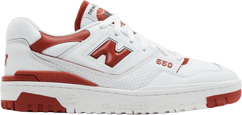  New Balance Wmns 550 &#039;White Brick Red&#039;