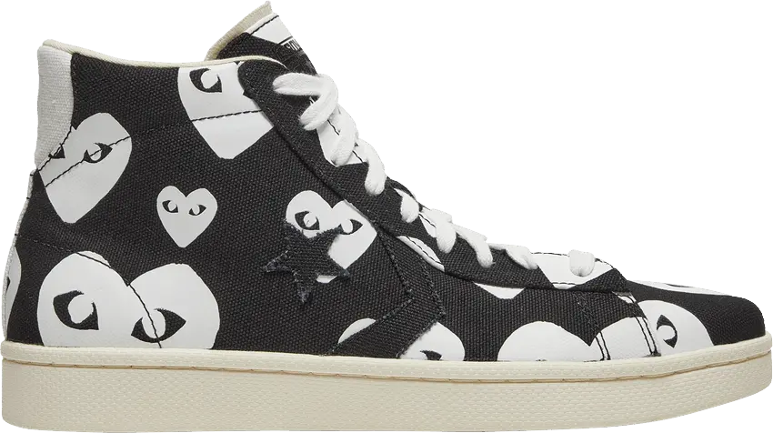  Converse Comme des Garçons x Pro Leather &#039;Black White&#039;