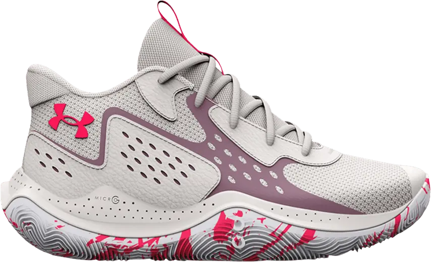  Under Armour Jet &#039;23 GS &#039;White Clay Misty Purple&#039;