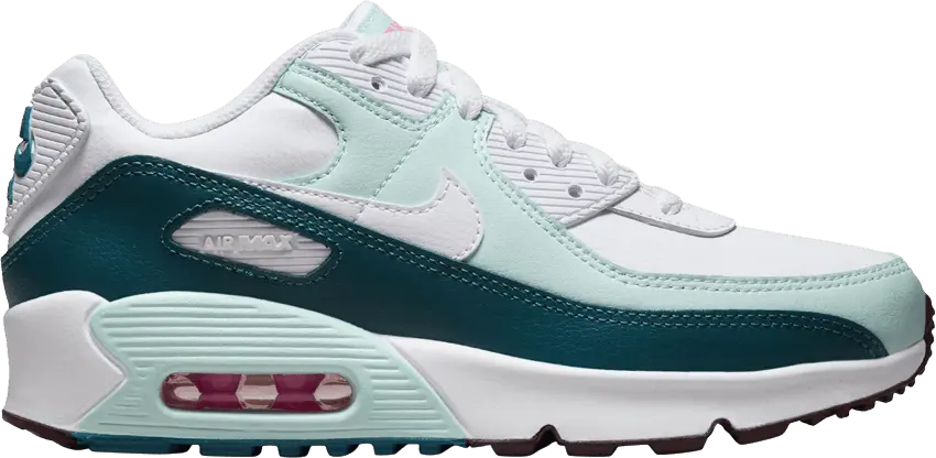  Nike Air Max 90 Leather GS &#039;White Jade Ice&#039;