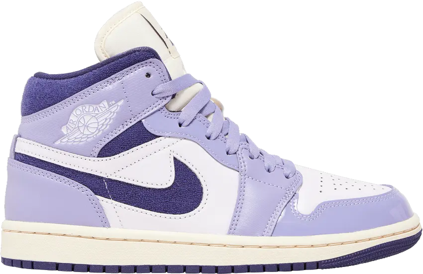  Jordan 1 Mid SE Chenille Sky J Light Purple (Women&#039;s)