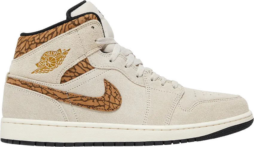  Jordan 1 Mid SE Brown Elephant