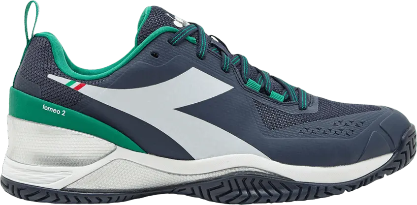 Diadora Blushield Torneo 2 AG &#039;Blue Corsair Green&#039;