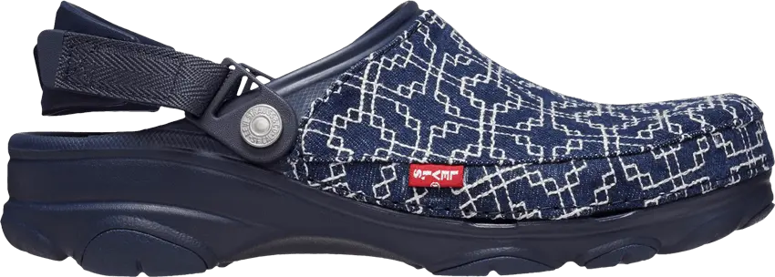  Crocs Classic All-Terrain Clog Levi&#039;s Sashiko Dark Wash