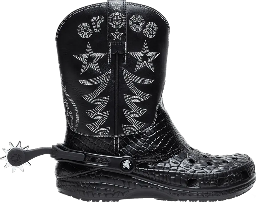 Crocs Classic Cowboy Boot Black